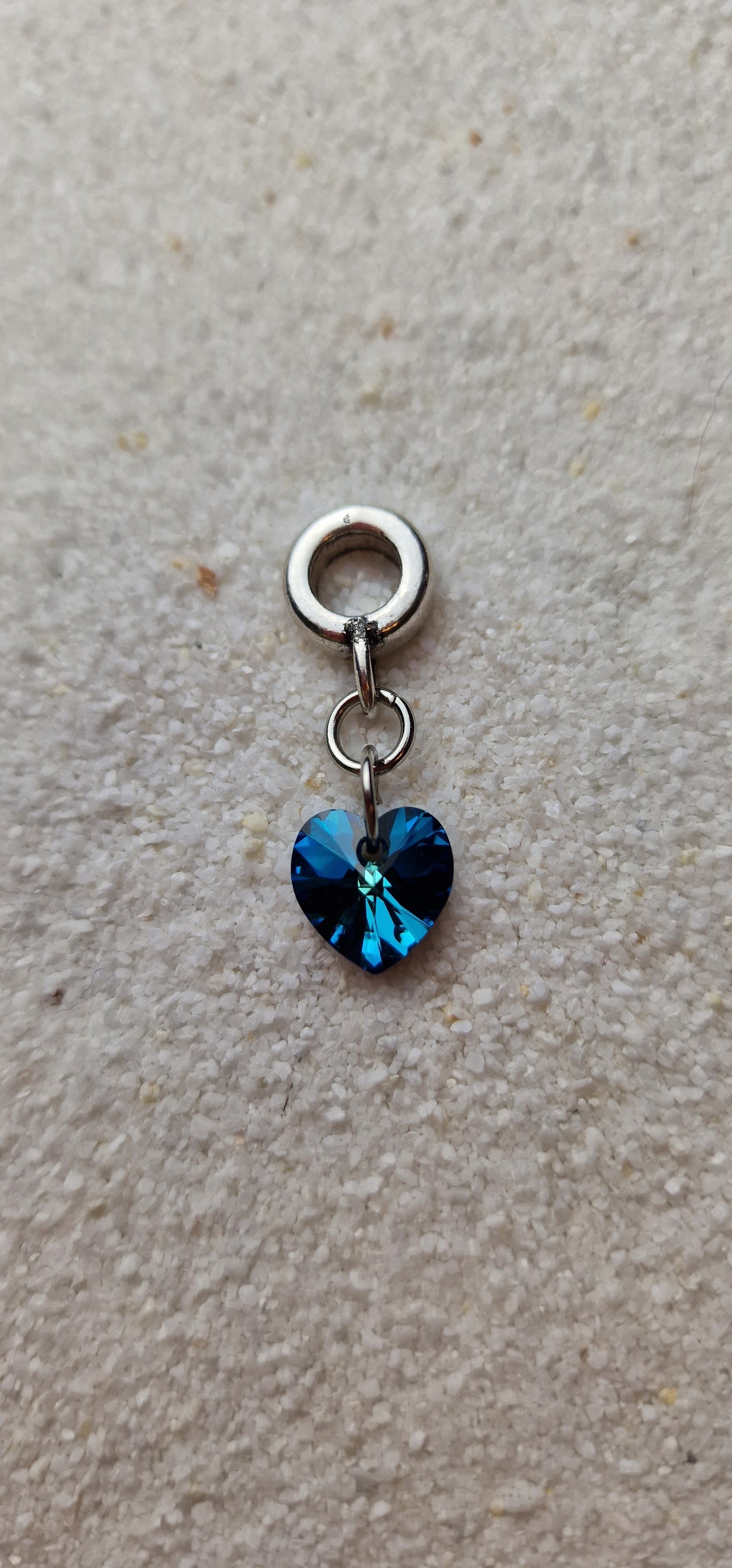 MY MARITIME HEART Dreadschmuck / Dread Charm / Flecht Perle mit echtem Swarovski Anhänger