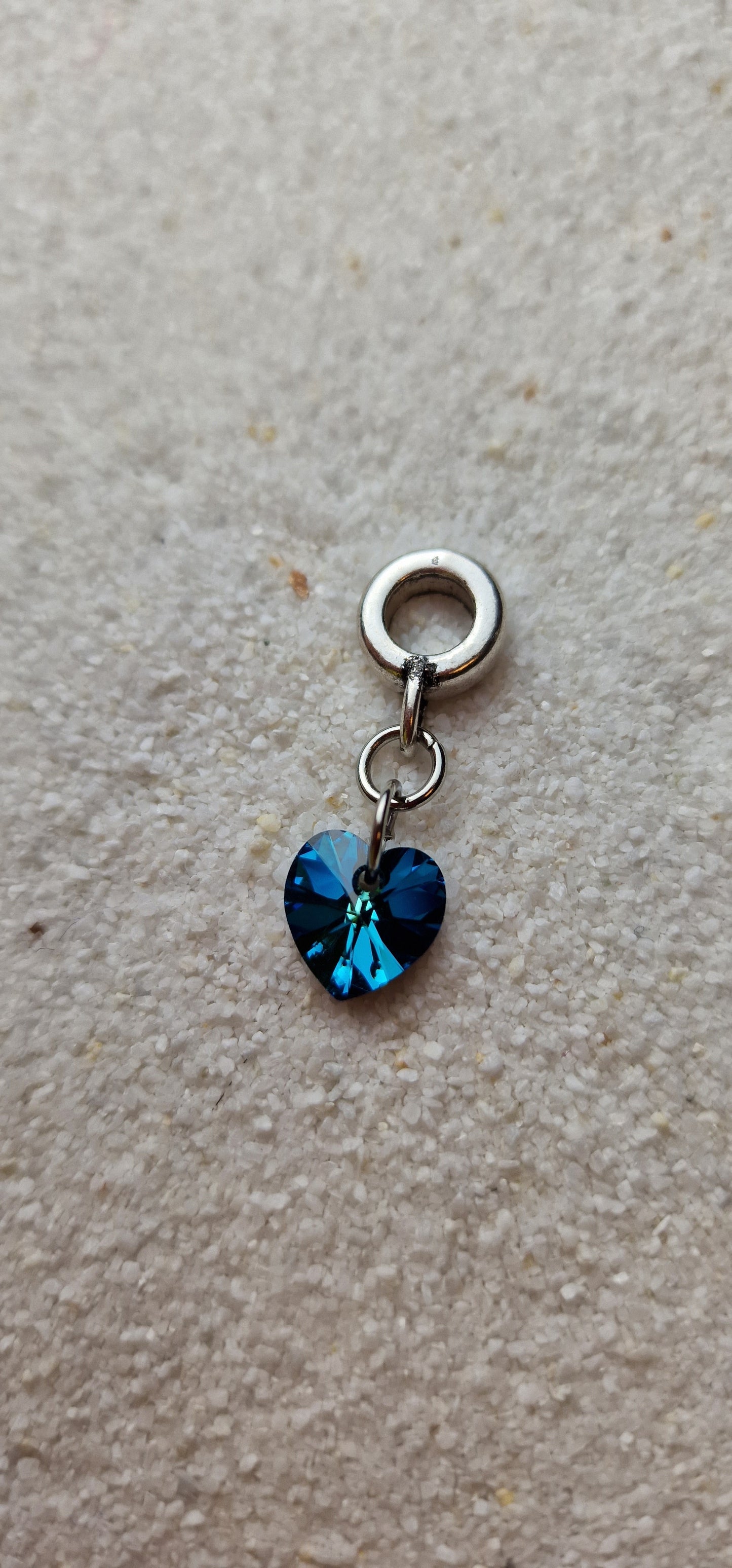 MY MARITIME HEART Dreadschmuck / Dread Charm / Flecht Perle mit echtem Swarovski Anhänger