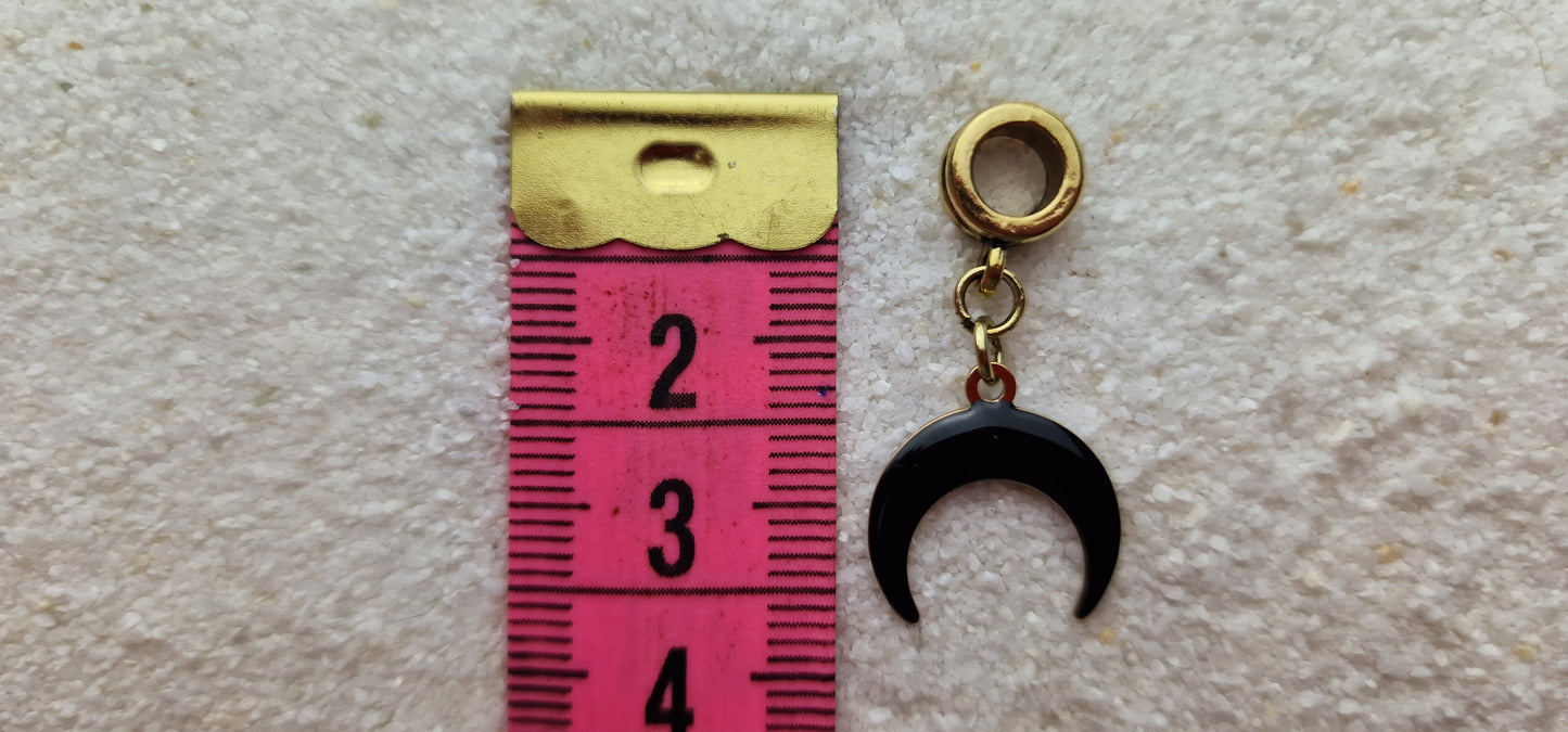 BLACK WITCH Metall Dreadschmuck / Dread Charm / Flecht Perle mit Emaille Beschichtung
