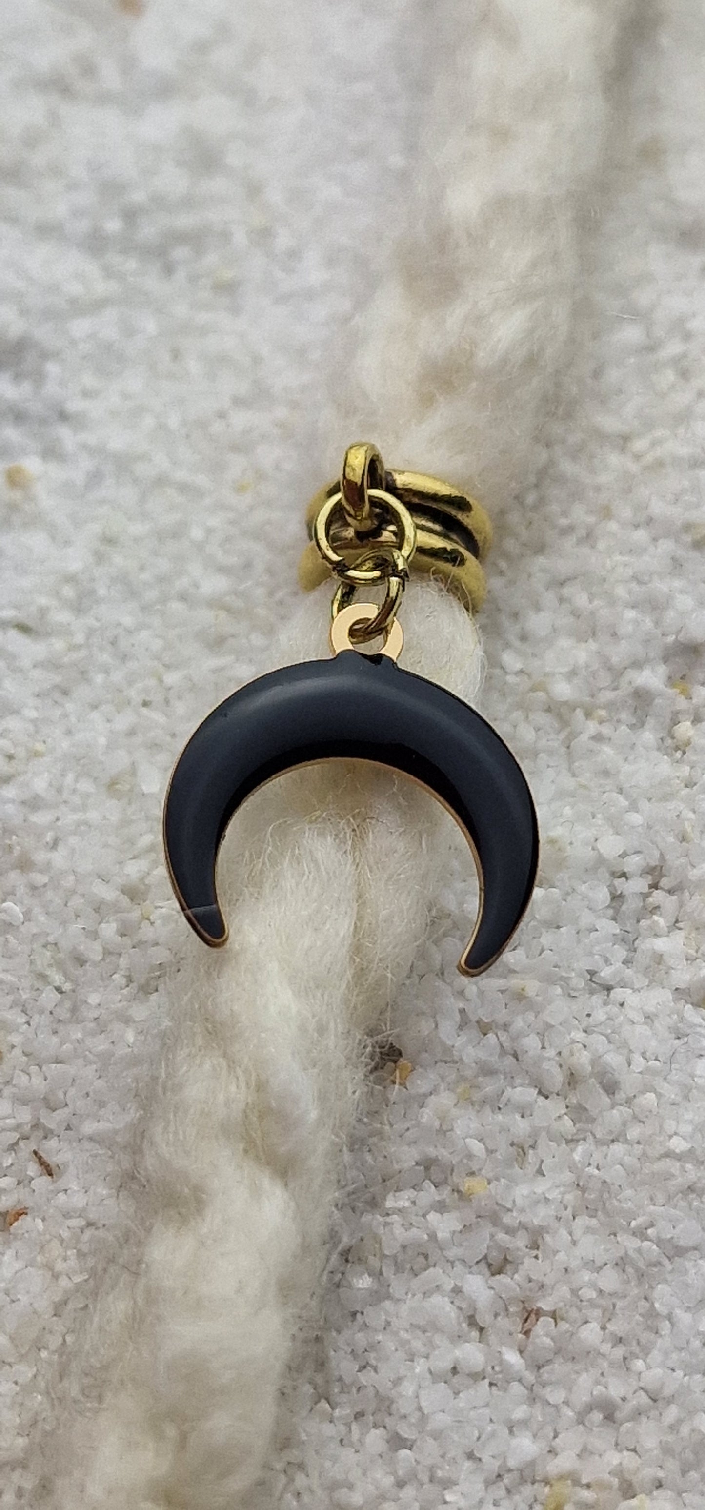 BLACK WITCH Metall Dreadschmuck / Dread Charm / Flecht Perle mit Emaille Beschichtung