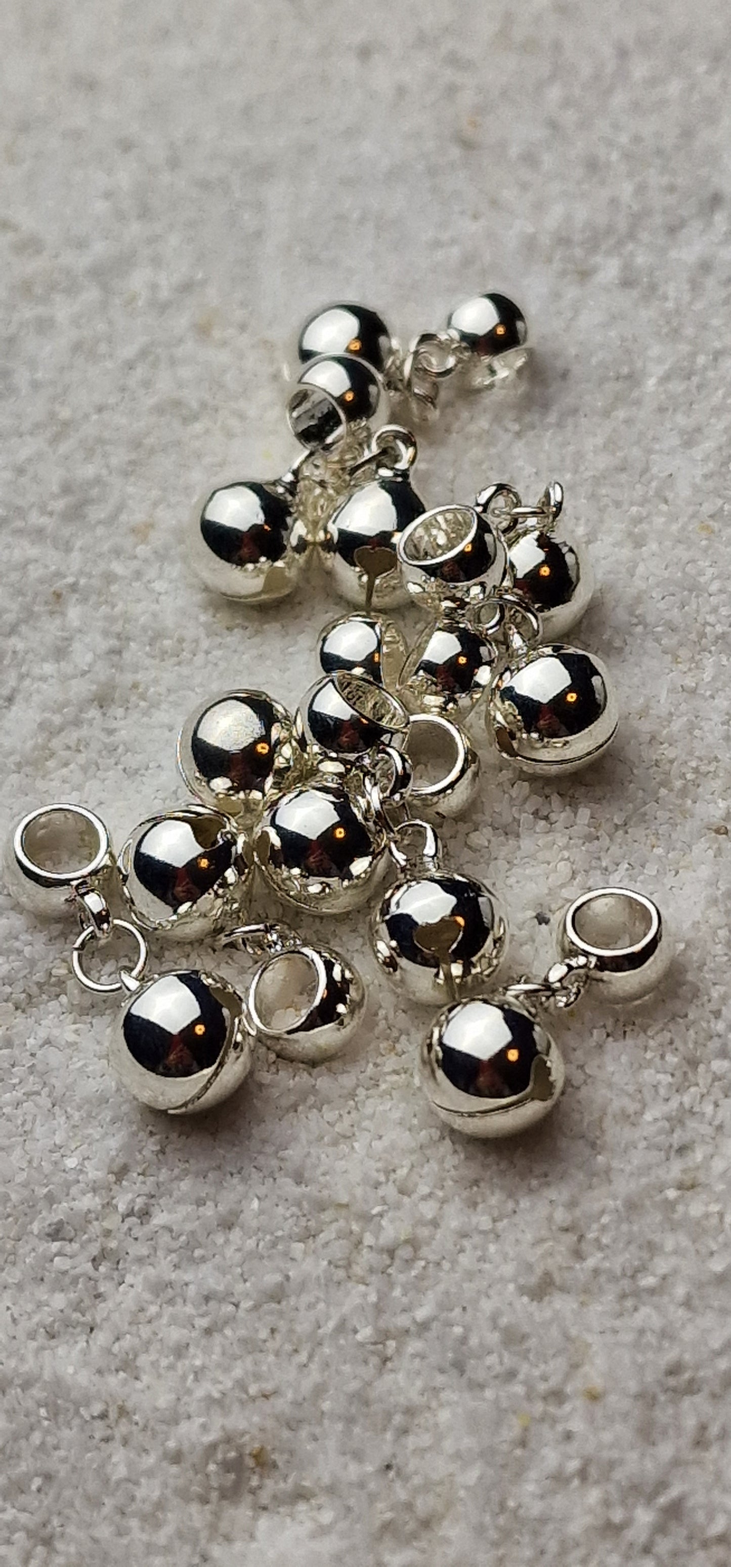 HELLS BELLS Metall Dreadschmuck / Dread Charm / Flecht Perle / Dreadring mit Glocke