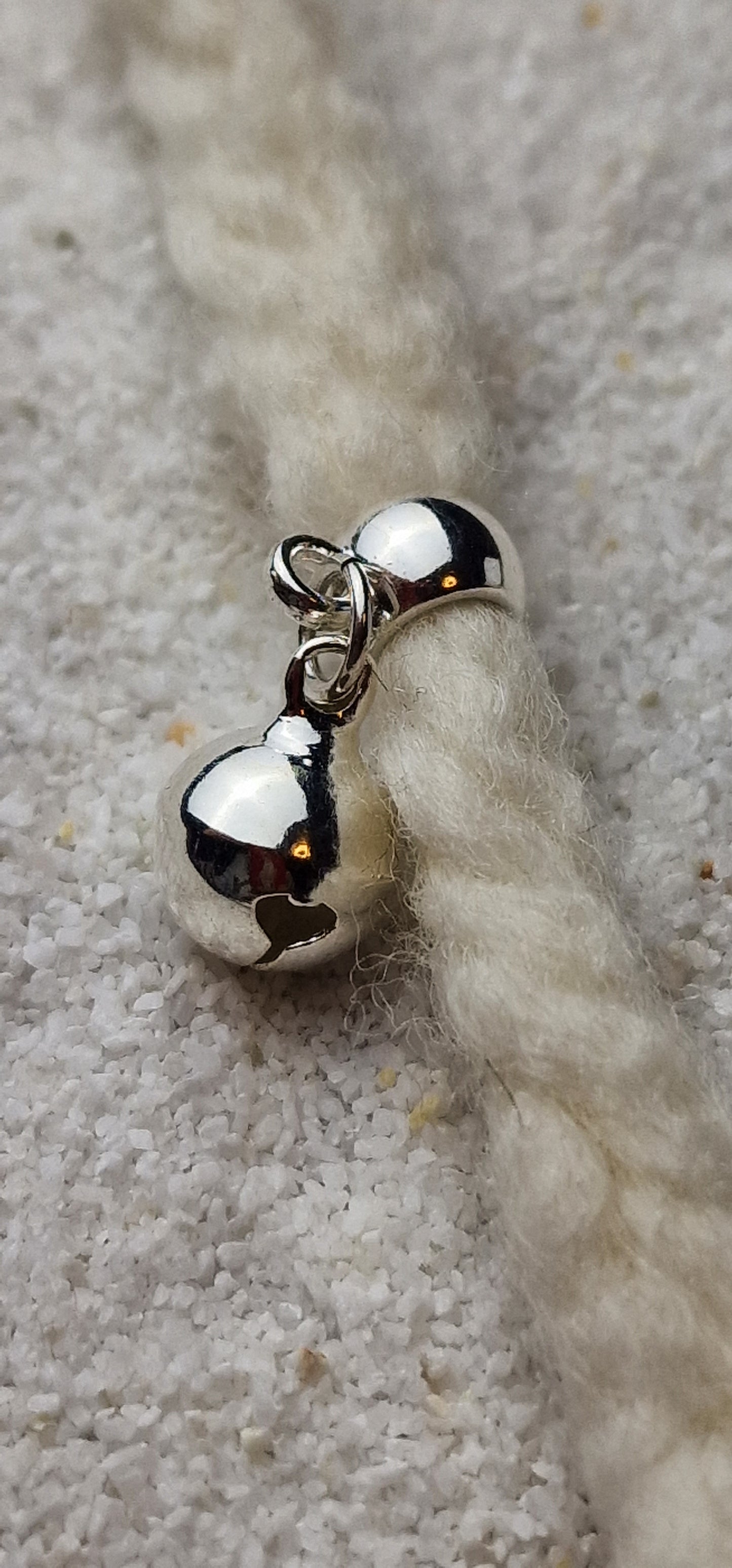 HELLS BELLS Metall Dreadschmuck / Dread Charm / Flecht Perle / Dreadring mit Glocke
