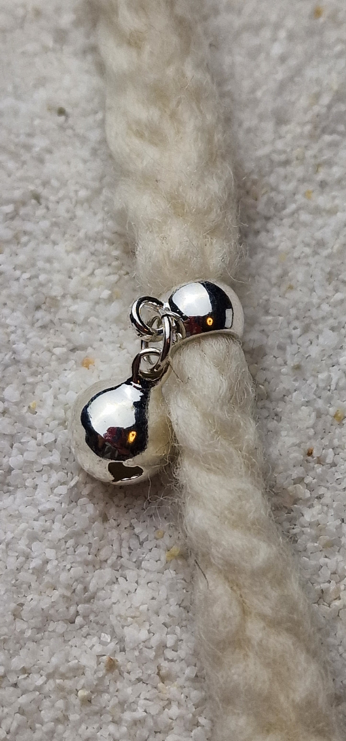 HELLS BELLS Metall Dreadschmuck / Dread Charm / Flecht Perle / Dreadring mit Glocke