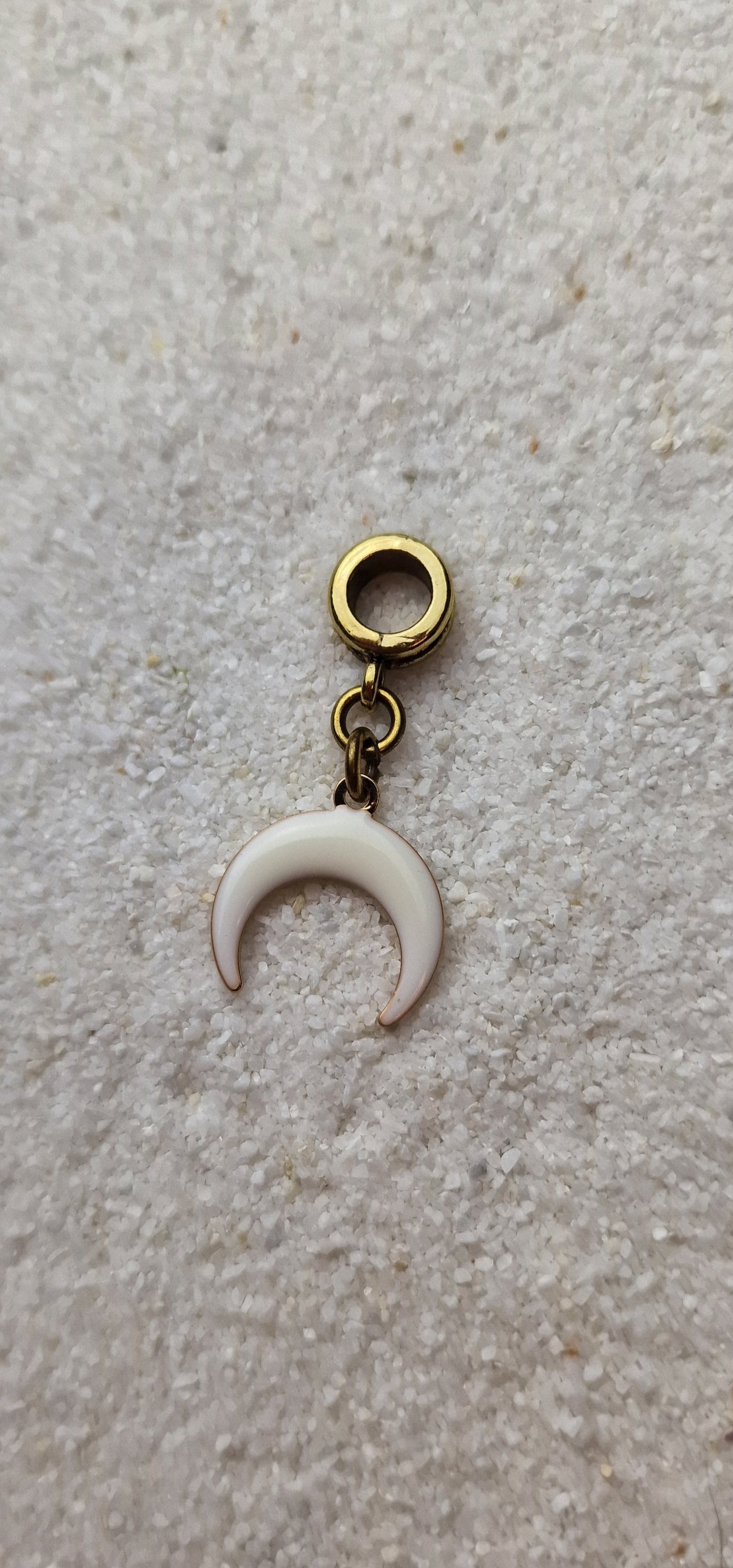 WHITE WITCH Metall Dreadschmuck / Dread Charm / Flecht Perle mit Emaille Beschichtung