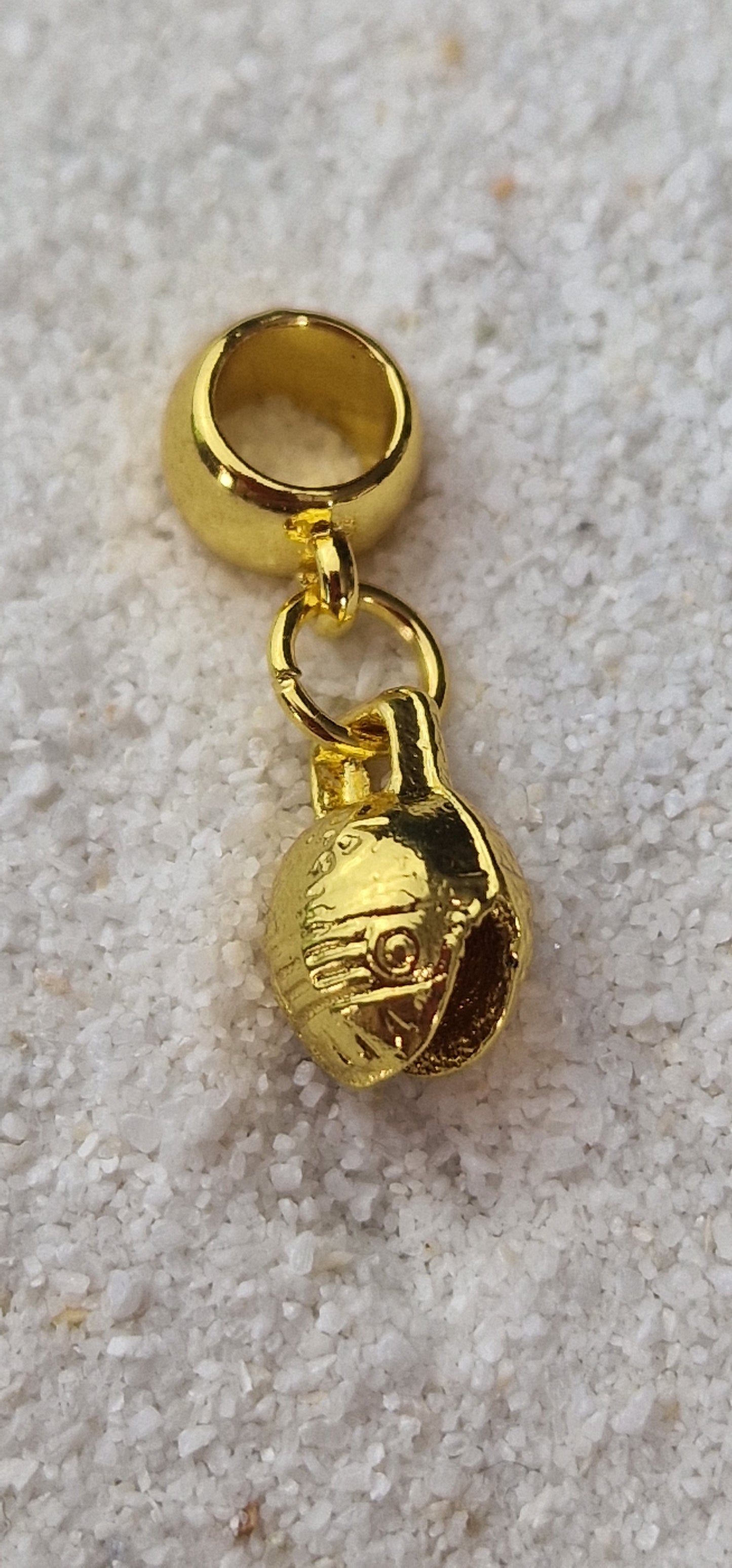 TIBET BELL 12mm Metall Dreadschmuck / Dread Charm / Flecht Perle / Dreadring mit Glöckchen