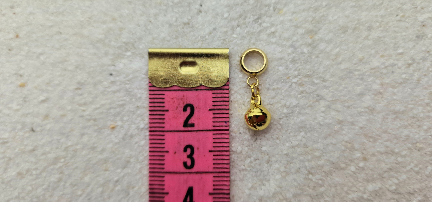 HELLS BELLS MINIATUR Metall Dreadschmuck / Dread Charm / Flecht Perle / kleiner Dreadring und winziges Glöckchen, einzeln oder im Set