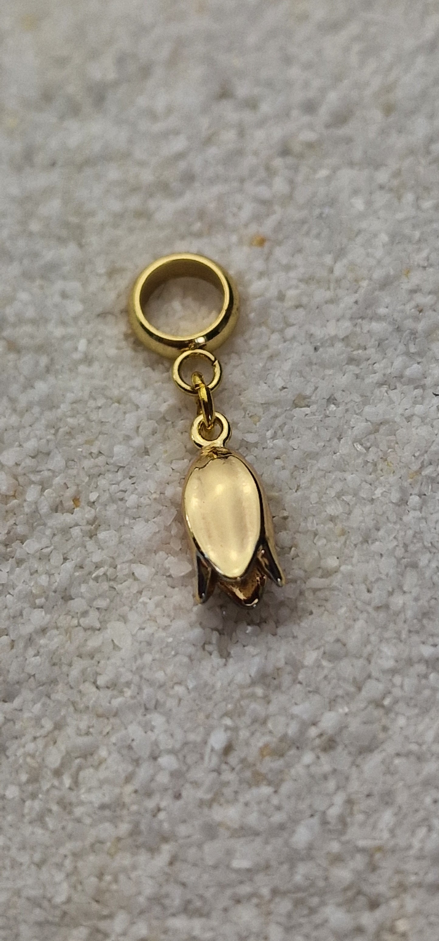 SCHNEEGLÖCKCHEN Metall Dreadschmuck / Dread Charm / Flecht Perle / Dreadring mit zierlichem XS Blüten Anhänger aus Edelstahl