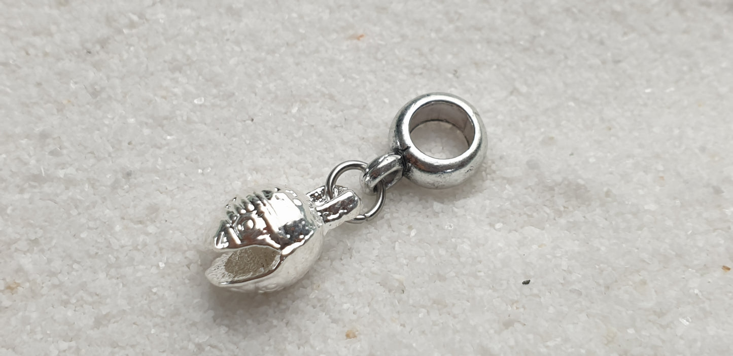 TIBET BELL 12mm Metall Dreadschmuck / Dread Charm / Flecht Perle / Dreadring mit Glöckchen