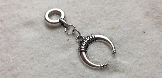 HORNED GODDESS Metall Dreadschmuck / Dread Charm / Flecht Perle mit Hörner Anhänger