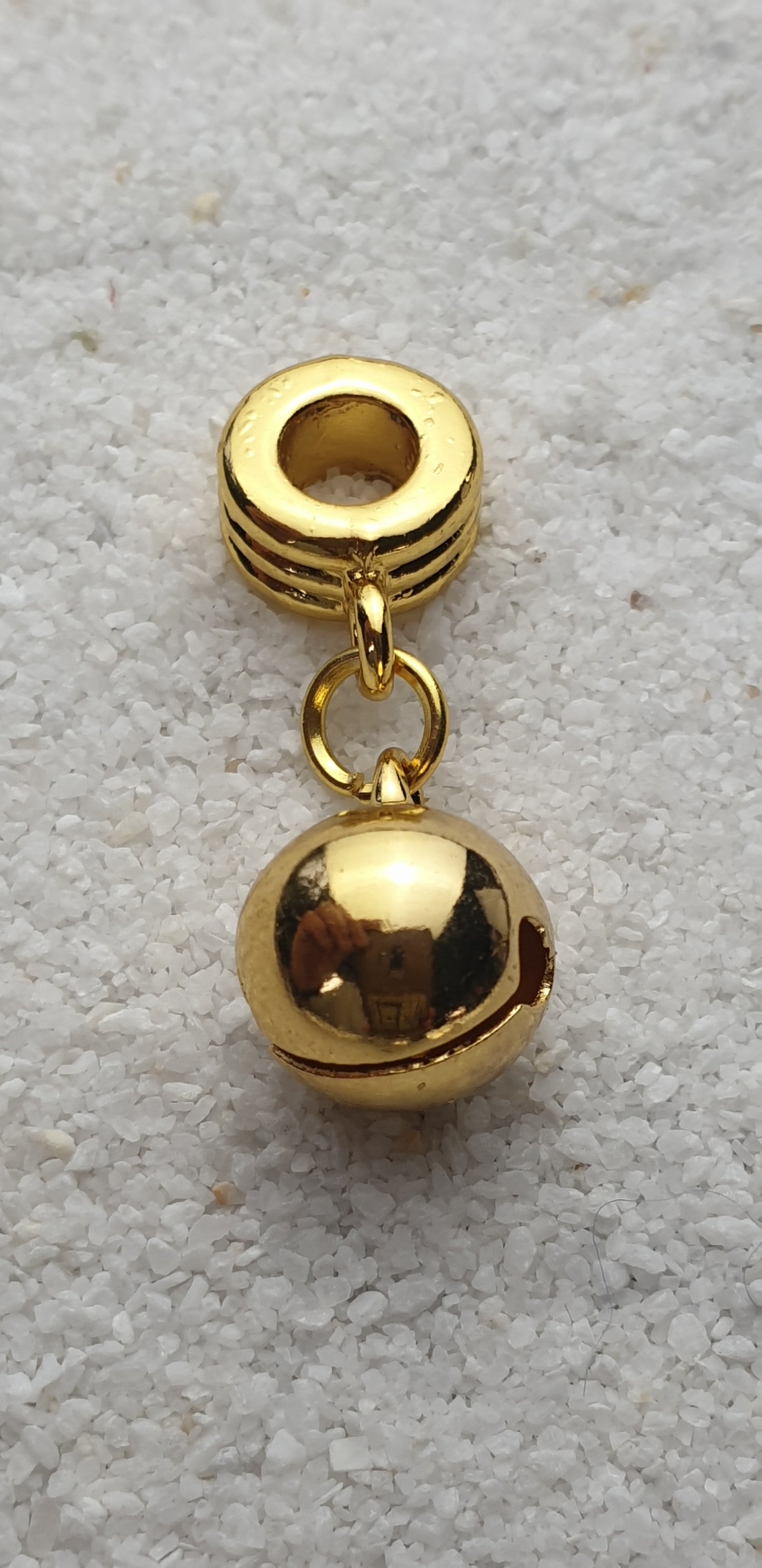 HELLS BELLS Metall Dreadschmuck / Dread Charm / Flecht Perle / Dreadring mit Glocke