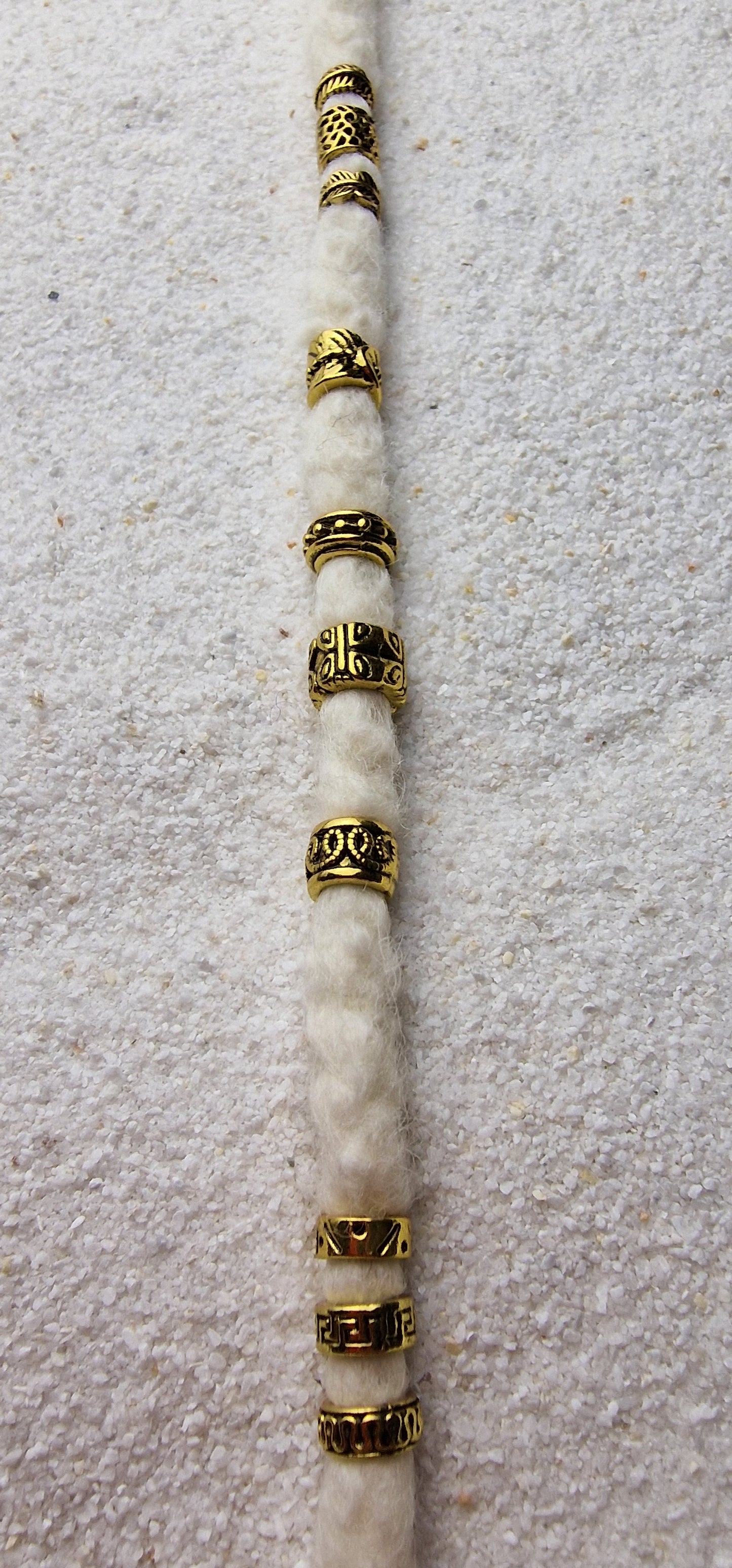 THE VIKING PROJECT Mixed Basic Beads: 10 verschiedene Ringe & Tubes im Set, Metall Dreadschmuck / Dread Ringe / Flecht Perlen