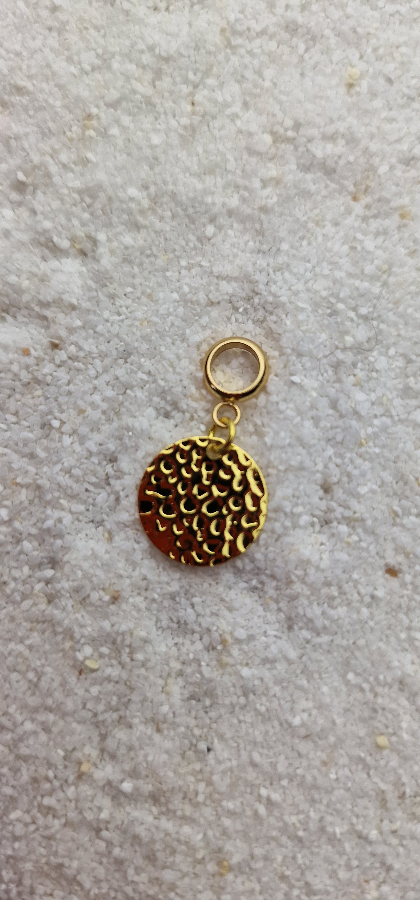 SERAPIS Metall Dreadschmuck / Dread Charm / Flecht Perle / Dreadring mit Metall Pailette, Set mit 5 Stück