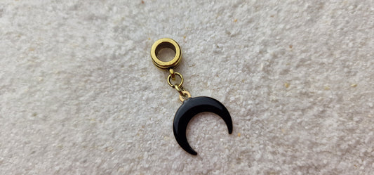 BLACK WITCH Metall Dreadschmuck / Dread Charm / Flecht Perle mit Emaille Beschichtung