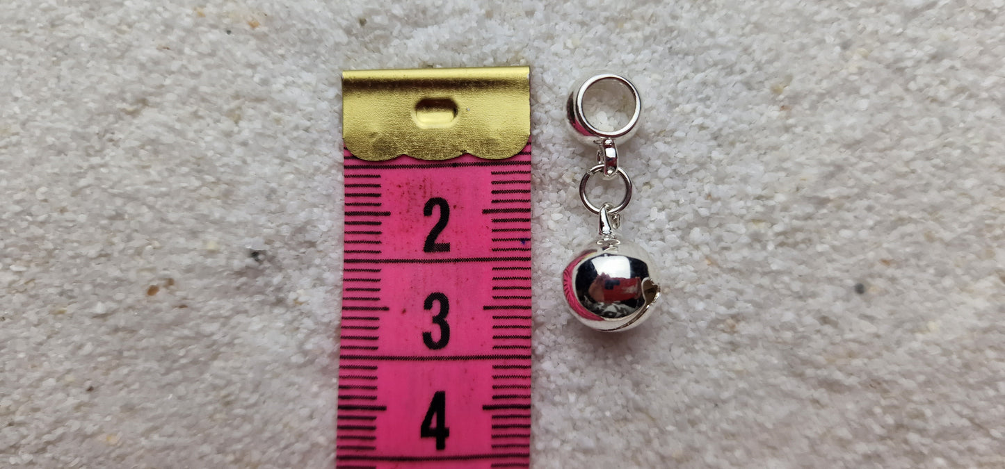 HELLS BELLS Metall Dreadschmuck / Dread Charm / Flecht Perle / Dreadring mit Glocke