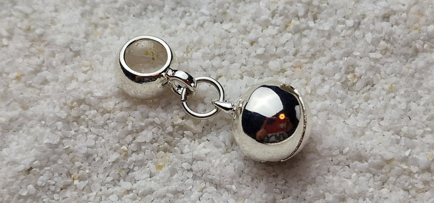 HELLS BELLS Metall Dreadschmuck / Dread Charm / Flecht Perle / Dreadring mit Glocke