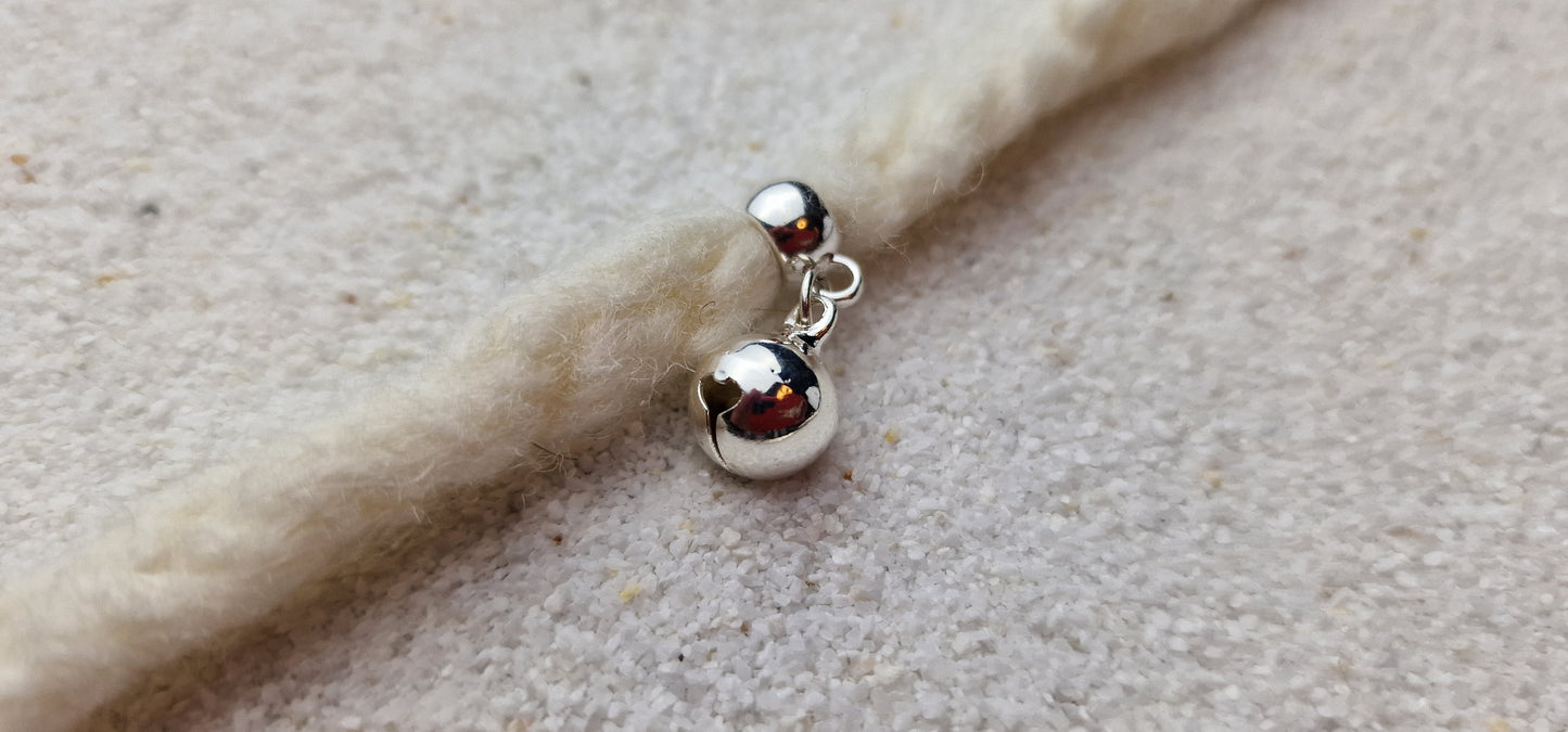 HELLS BELLS Metall Dreadschmuck / Dread Charm / Flecht Perle / Dreadring mit Glocke