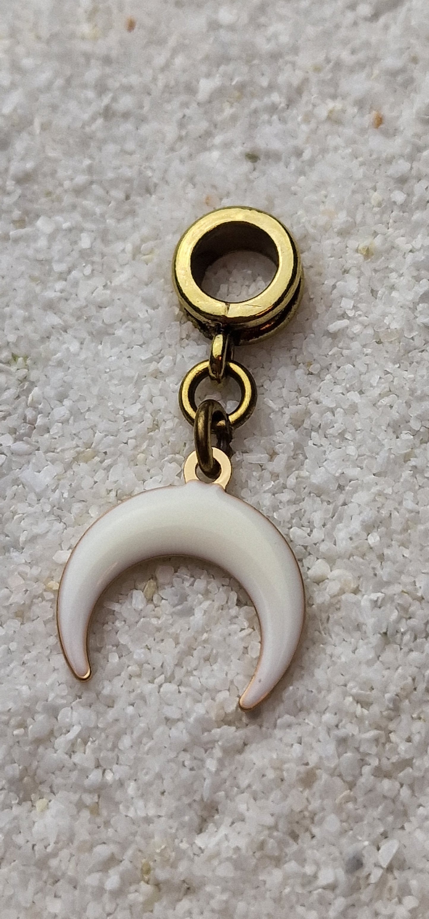 WHITE WITCH Metall Dreadschmuck / Dread Charm / Flecht Perle mit Emaille Beschichtung