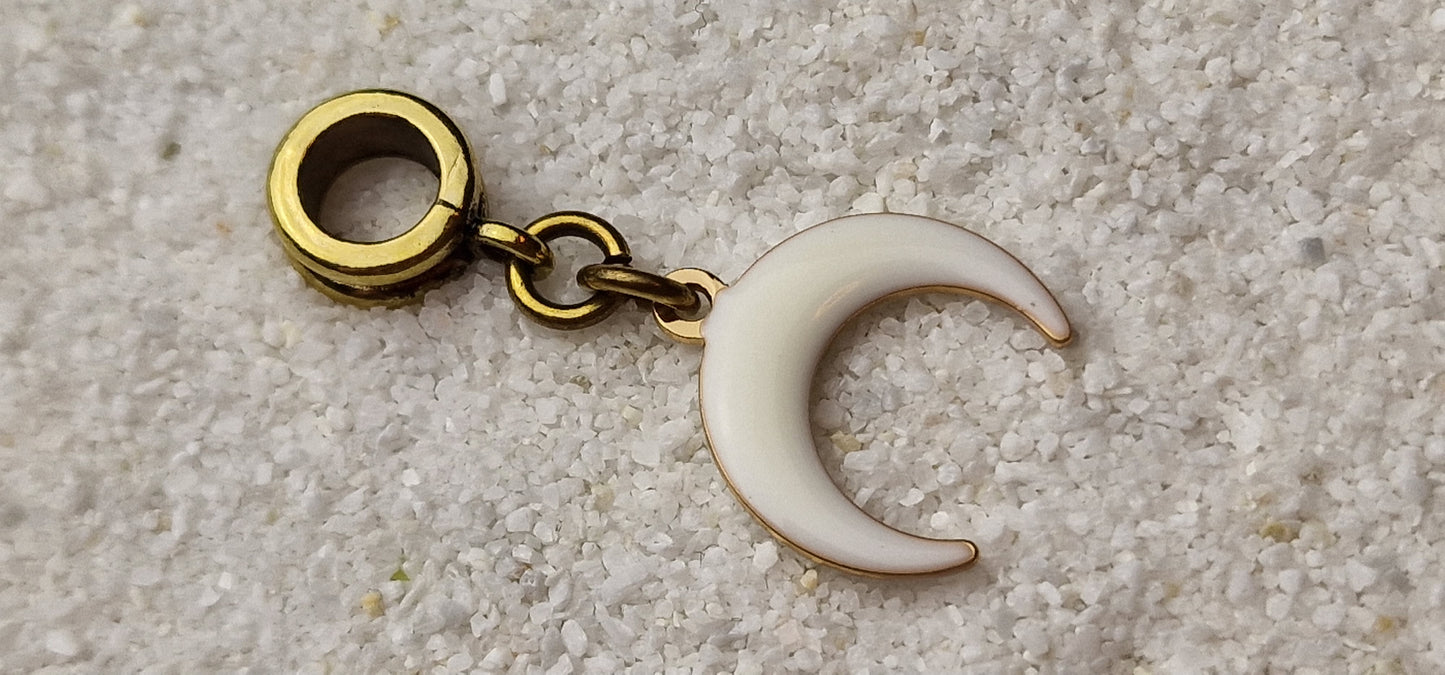 WHITE WITCH Metall Dreadschmuck / Dread Charm / Flecht Perle mit Emaille Beschichtung