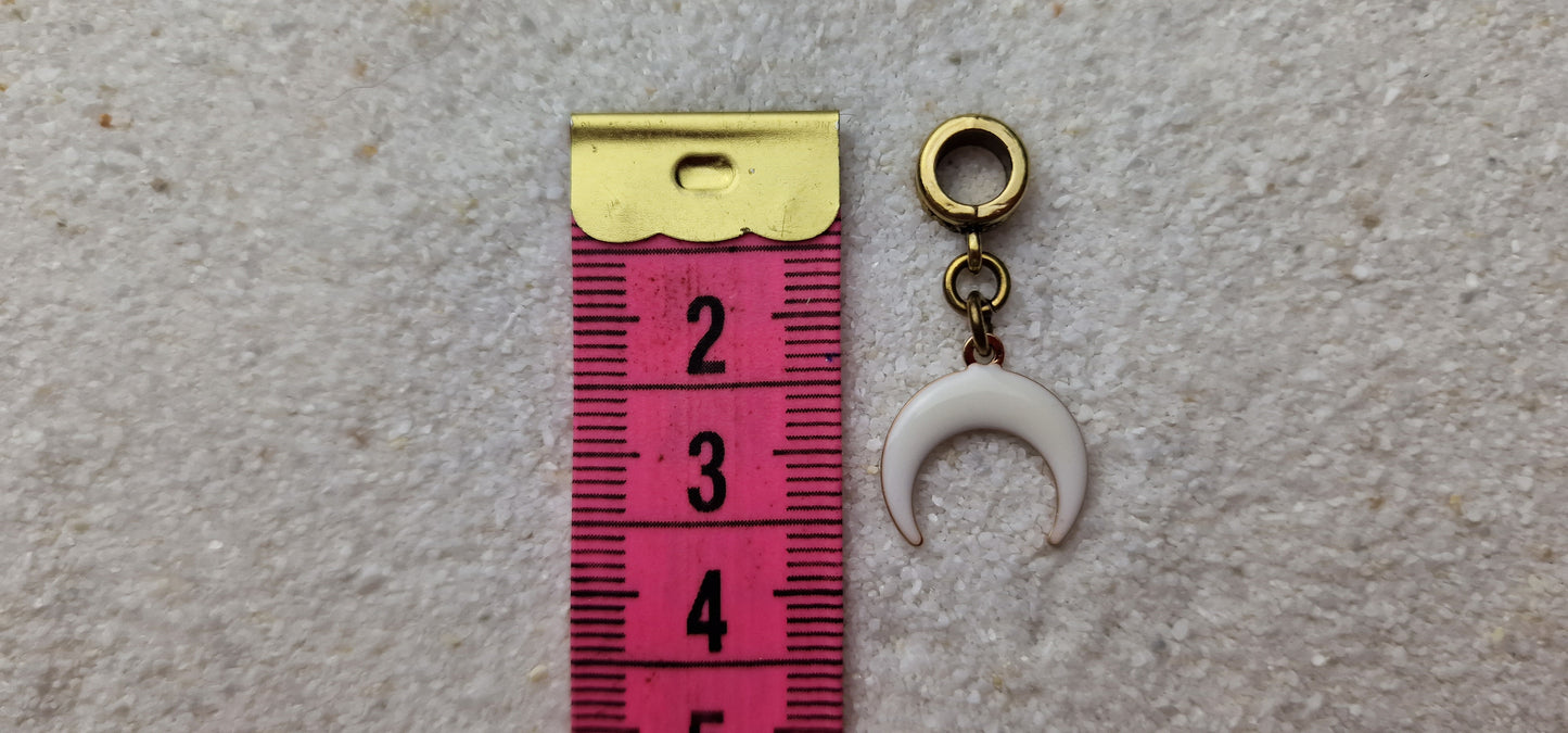 WHITE WITCH Metall Dreadschmuck / Dread Charm / Flecht Perle mit Emaille Beschichtung