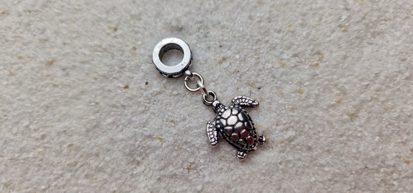 TURTLE Metall Dreadschmuck / Dread Charm / Flecht Perle und Anhänger mit Schildkröte