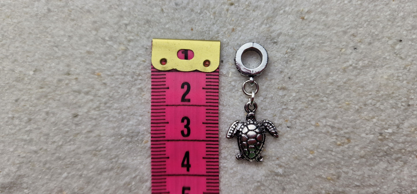 TURTLE Metall Dreadschmuck / Dread Charm / Flecht Perle und Anhänger mit Schildkröte
