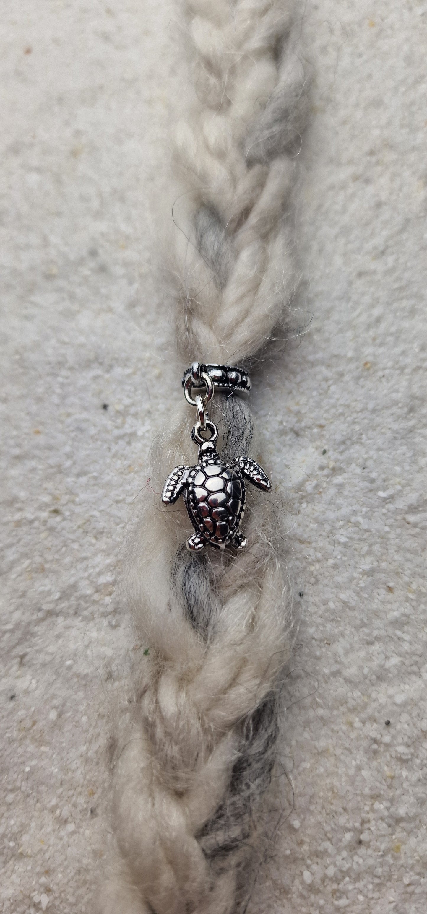 TURTLE Metall Dreadschmuck / Dread Charm / Flecht Perle und Anhänger mit Schildkröte