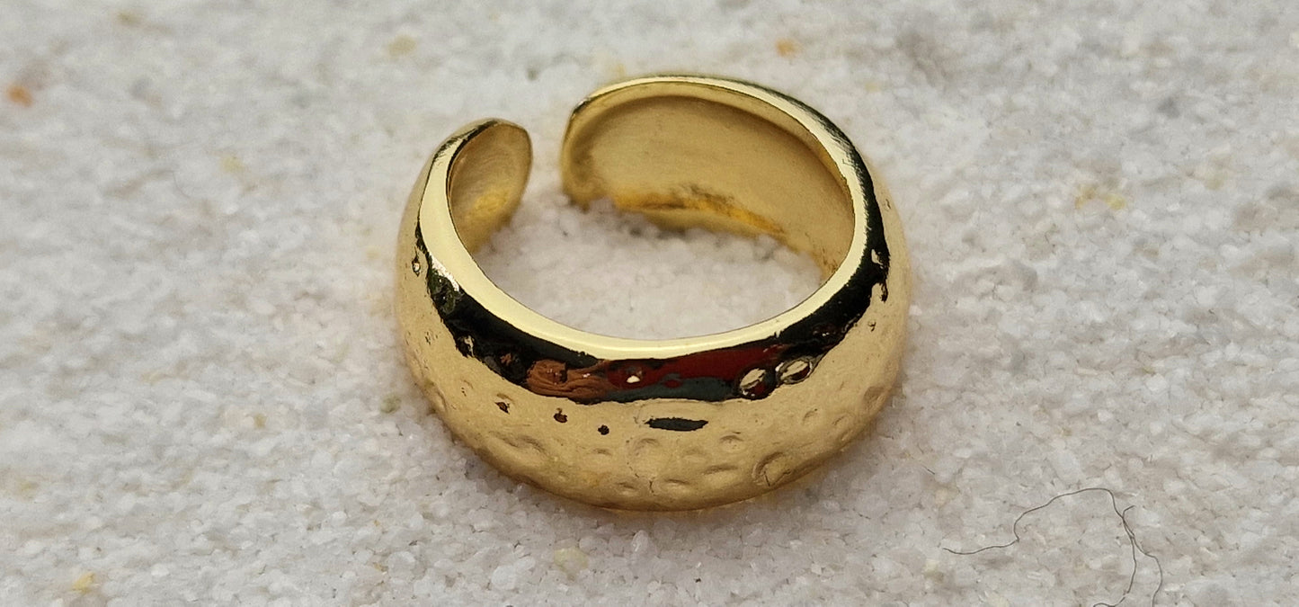 TEMPLE HOOP Metall Ear Cuff / Ear Wrap / Ohrmanschette / Ohrschmuck: Großer, breiter Eye Catcher für die Ohrmuschel