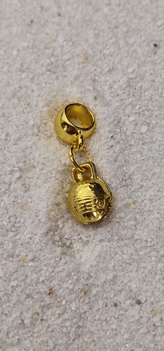 TIBET BELL 12mm Metall Dreadschmuck / Dread Charm / Flecht Perle / Dreadring mit Glöckchen