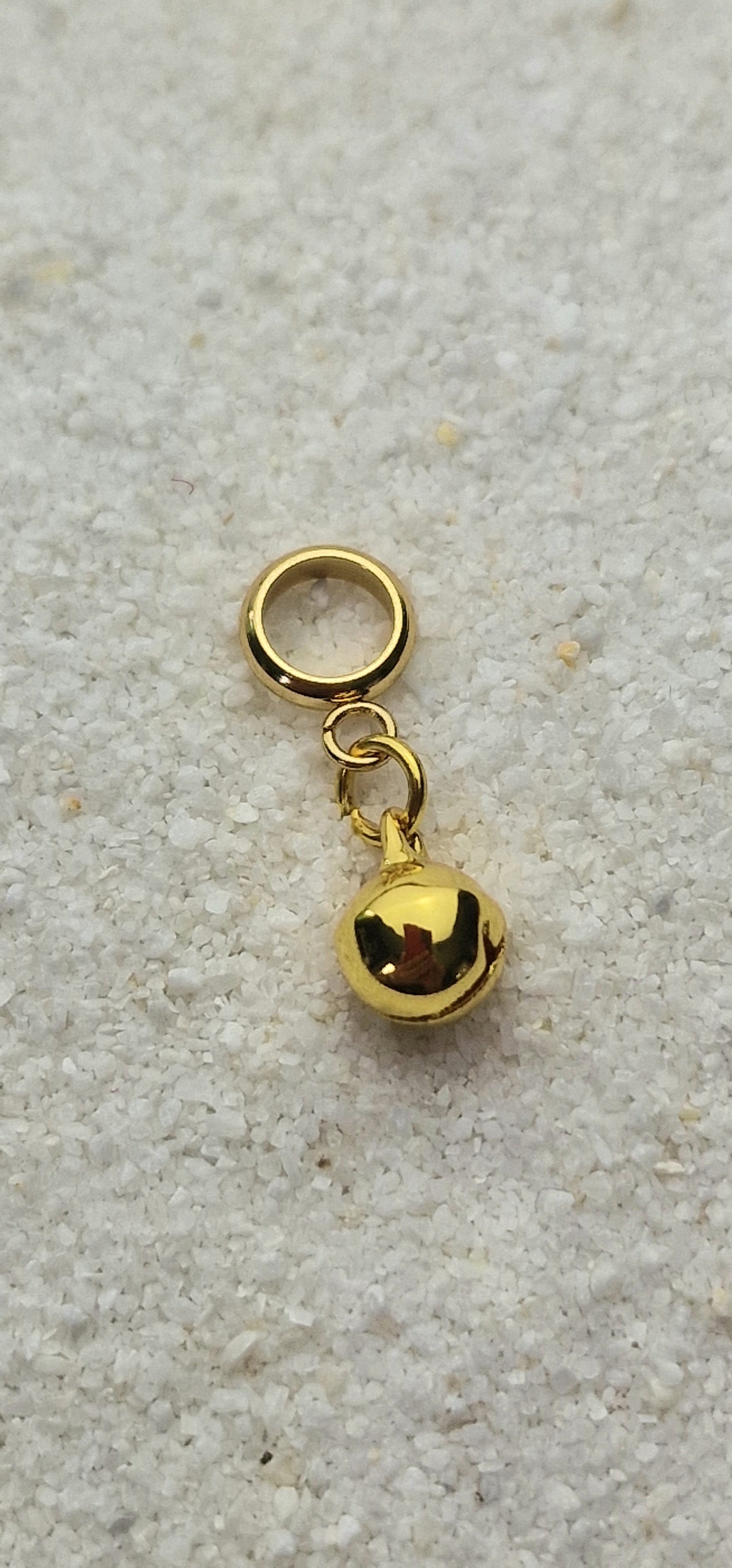 HELLS BELLS MINIATUR Metall Dreadschmuck / Dread Charm / Flecht Perle / kleiner Dreadring und winziges Glöckchen, einzeln oder im Set