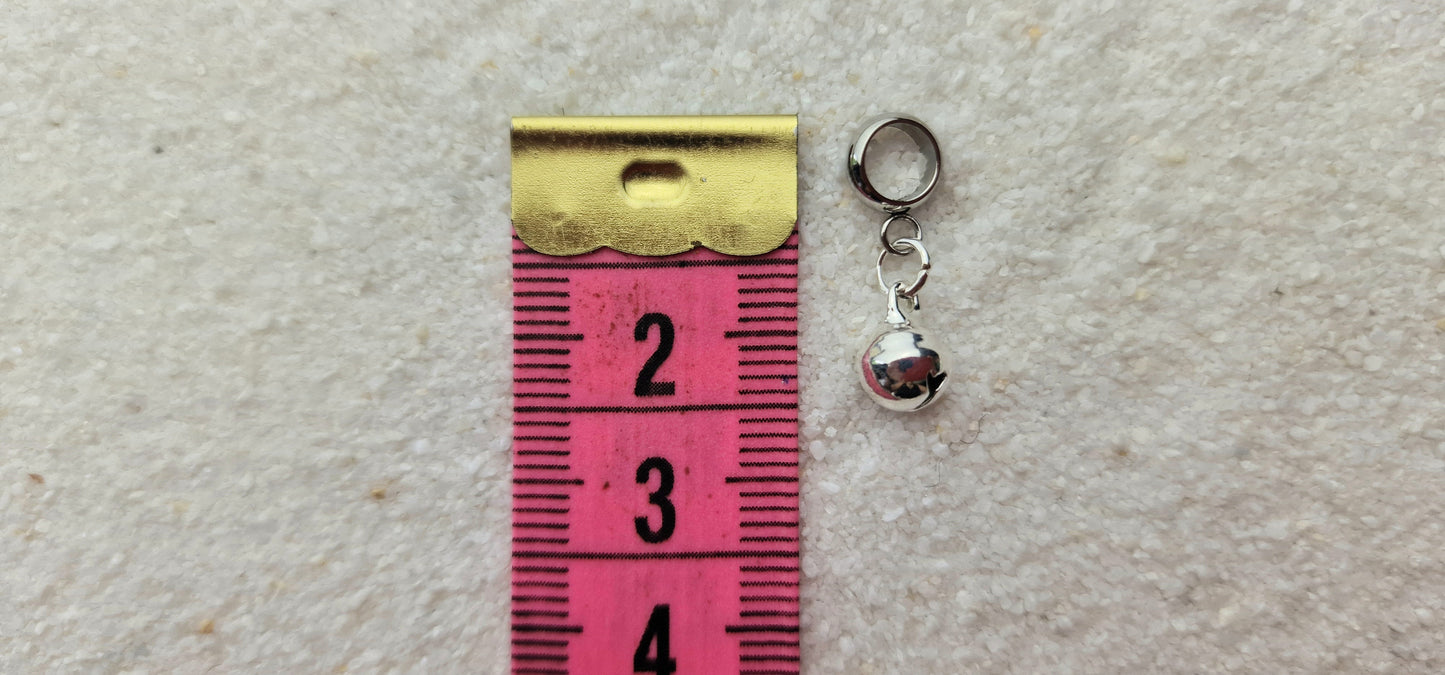 HELLS BELLS MINIATUR Metall Dreadschmuck / Dread Charm / Flecht Perle / kleiner Dreadring und winziges Glöckchen, einzeln oder im Set