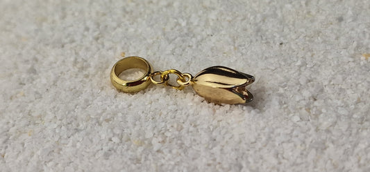 SCHNEEGLÖCKCHEN Metall Dreadschmuck / Dread Charm / Flecht Perle / Dreadring mit zierlichem XS Blüten Anhänger aus Edelstahl