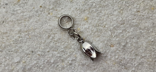 SCHNEEGLÖCKCHEN Metall Dreadschmuck / Dread Charm / Flecht Perle / Dreadring mit zierlichem XS Blüten Anhänger aus Edelstahl