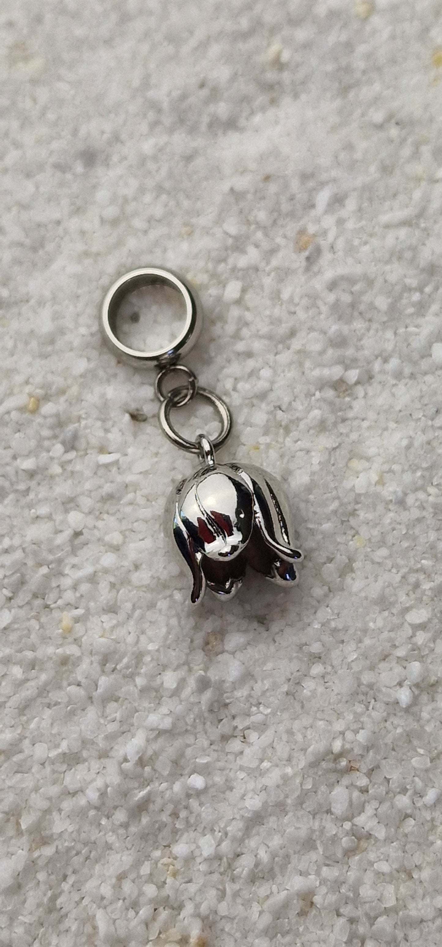 MAIGLÖCKCHEN Metall Dreadschmuck / Dread Charm / Flecht Perle / Dreadring mit zierlichem XS Blüten Anhänger aus Edelstahl