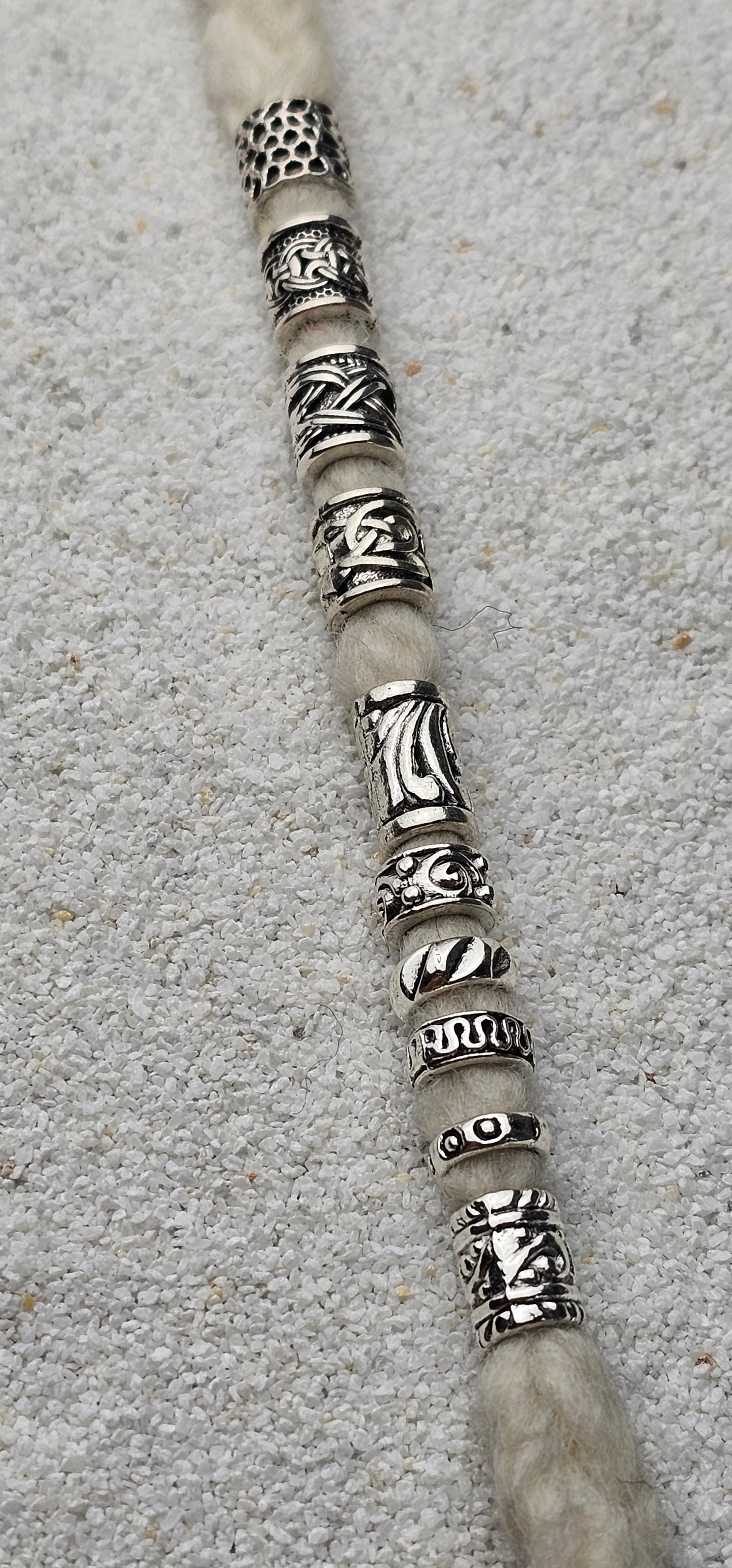 THE VIKING PROJECT Mixed Basic Beads: 10 verschiedene Dreadringe und Tubes im Set, Metall Dreadschmuck / Dread Perlen / Flecht Perlen